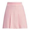 Adidas Golf Houndstooth Pleated Golf Skirt In Sparkle Women's Semi-Pink