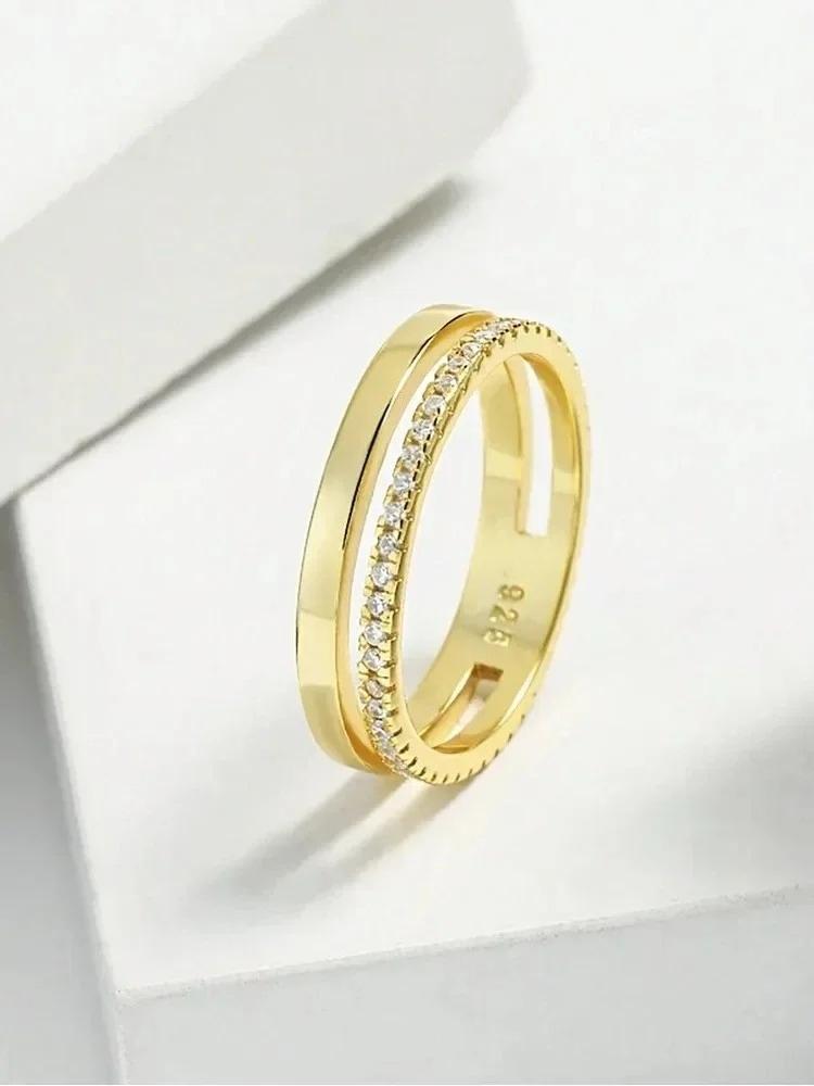 925 Silver Fashion Sparkling Classic Zircon Ring For Women Engagement Wedding Luxury Fashion High Quality Fine Jewelry