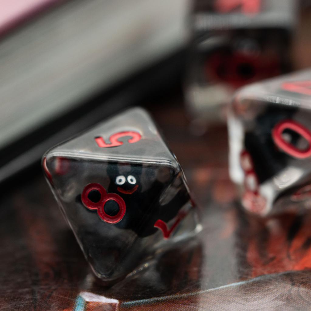 Cusdie Dadi Animali DnD Carini Resina 7 Pezzi Vari D4 D6 D8 D10 D% D12 D20 Set di Dadi Poliedrici per Giochi di Ruolo D&D Giochi da Tavolo