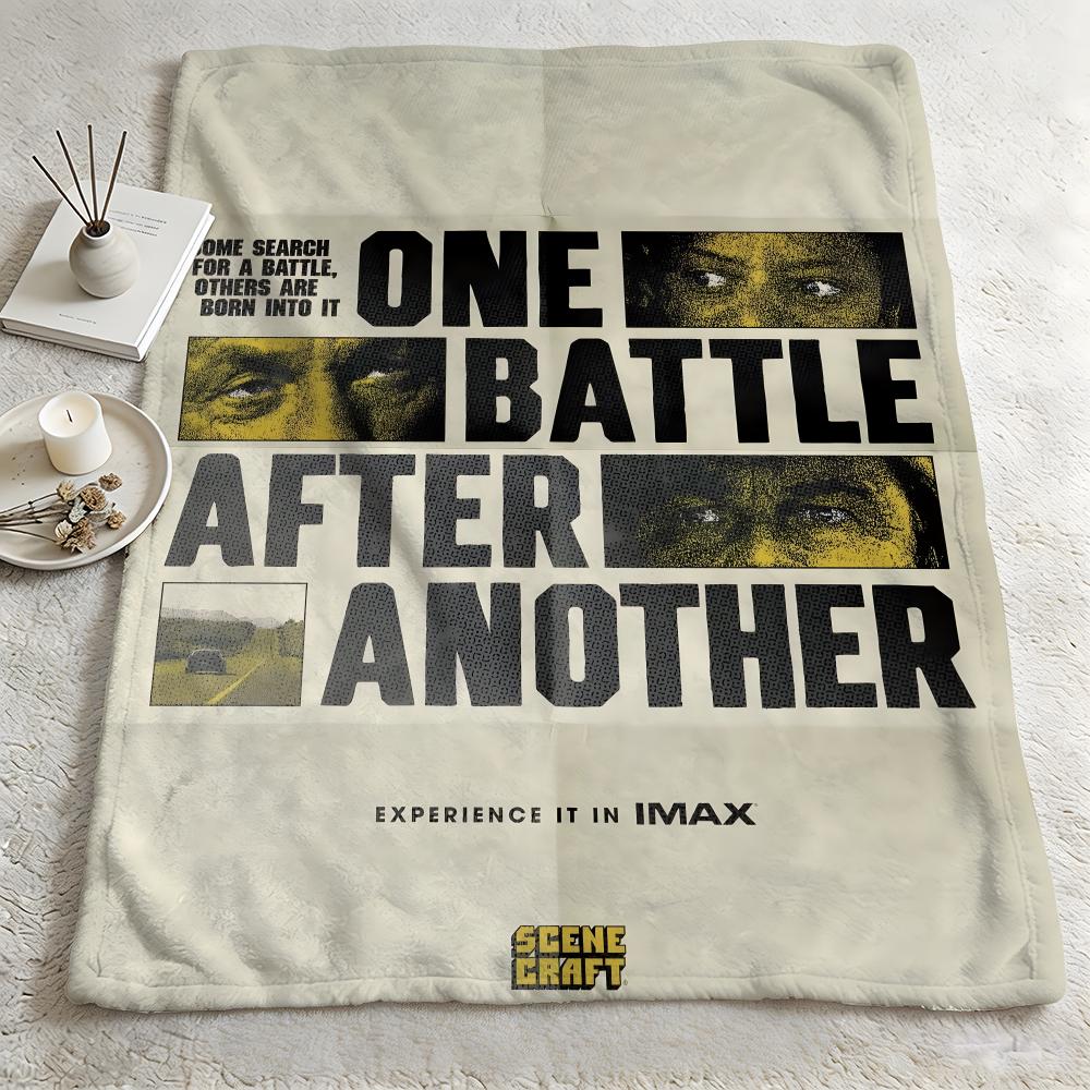 movie O-One Battle After Another-r Throw Warm Soft Flannel Blanket, Multi-use for Sofa Bed Camping Travel Nap