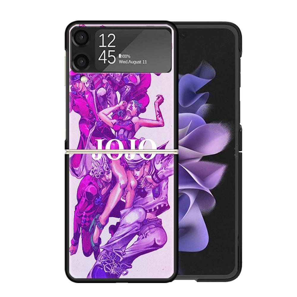 All JoJo's Bizarre Adventure Clear Phone Case For Samsung Z Flip 7 6 5 4 3 Galaxy ZFlip7 ZFlip6 ZFlip5 ZFlip4 ZFlip3 5G Print Co