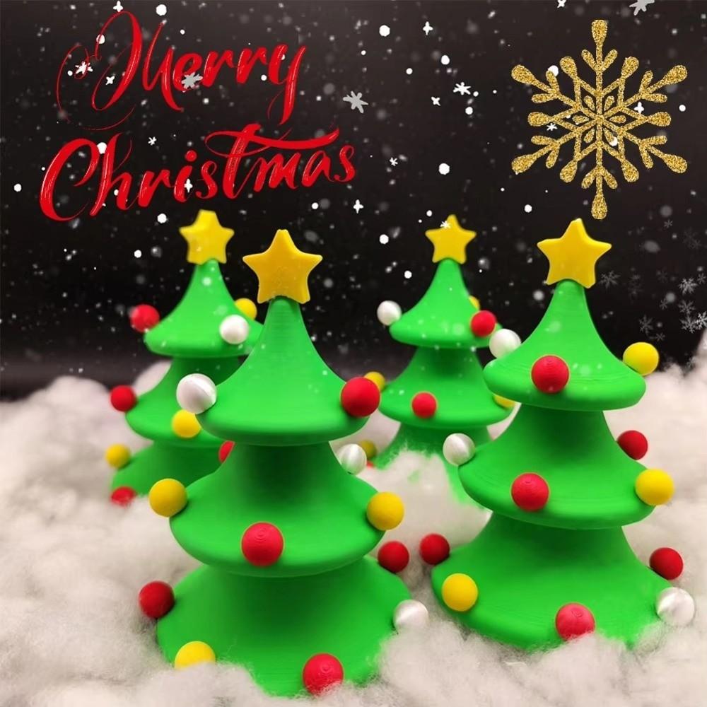 PLA 3D Printed Dancing Christmas Tree Detachable Christmas Tree Fidget Toy Bedroom