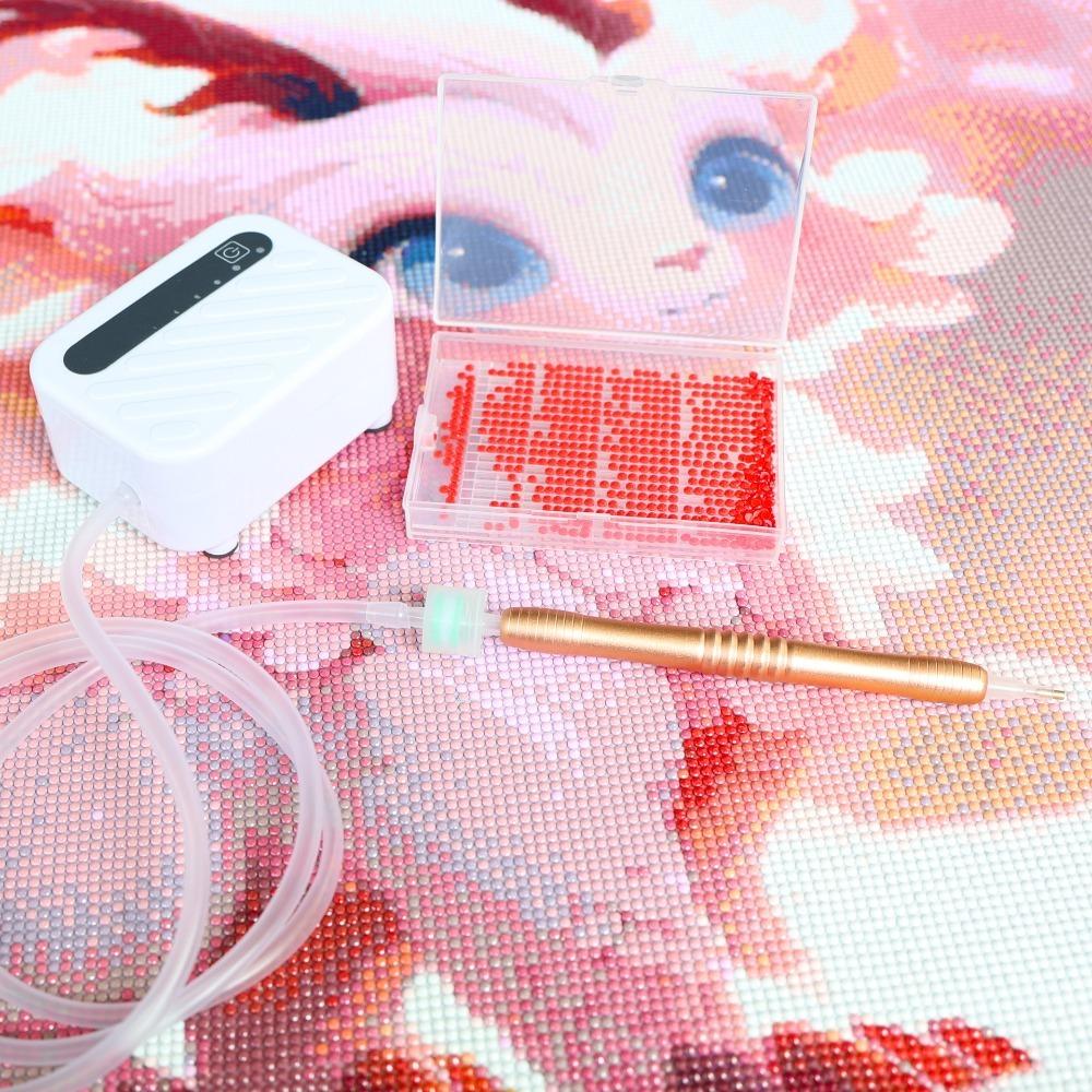 Vacuum Diamond Painting Pen Kits Long-lasting and Stable Electric Diamond Painting Pen Storage Tray with USB cable  Embroidery