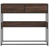 Vidaxl Console Table, Brown Oak, 90X35X80 Cm