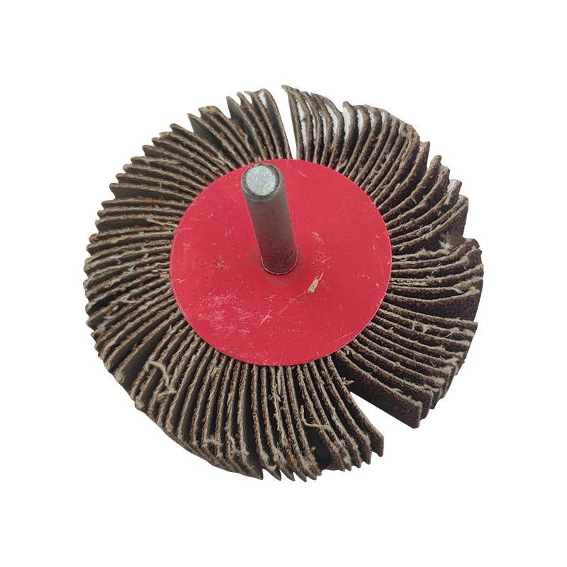Sanding Head with Handle: Flap Wheel, Shaft Impeller, and Cylindrical Grinding Cloth