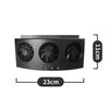 Solar-Powered Three-Head Car Exhaust Fan - Cooling, Ventilation, and Deodorizing System.