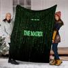 Matrix Binary Code Blanket Soft Comfortable All Seasons Perfect Sofa Office Naps Trips Birthday Gift Christmas Present