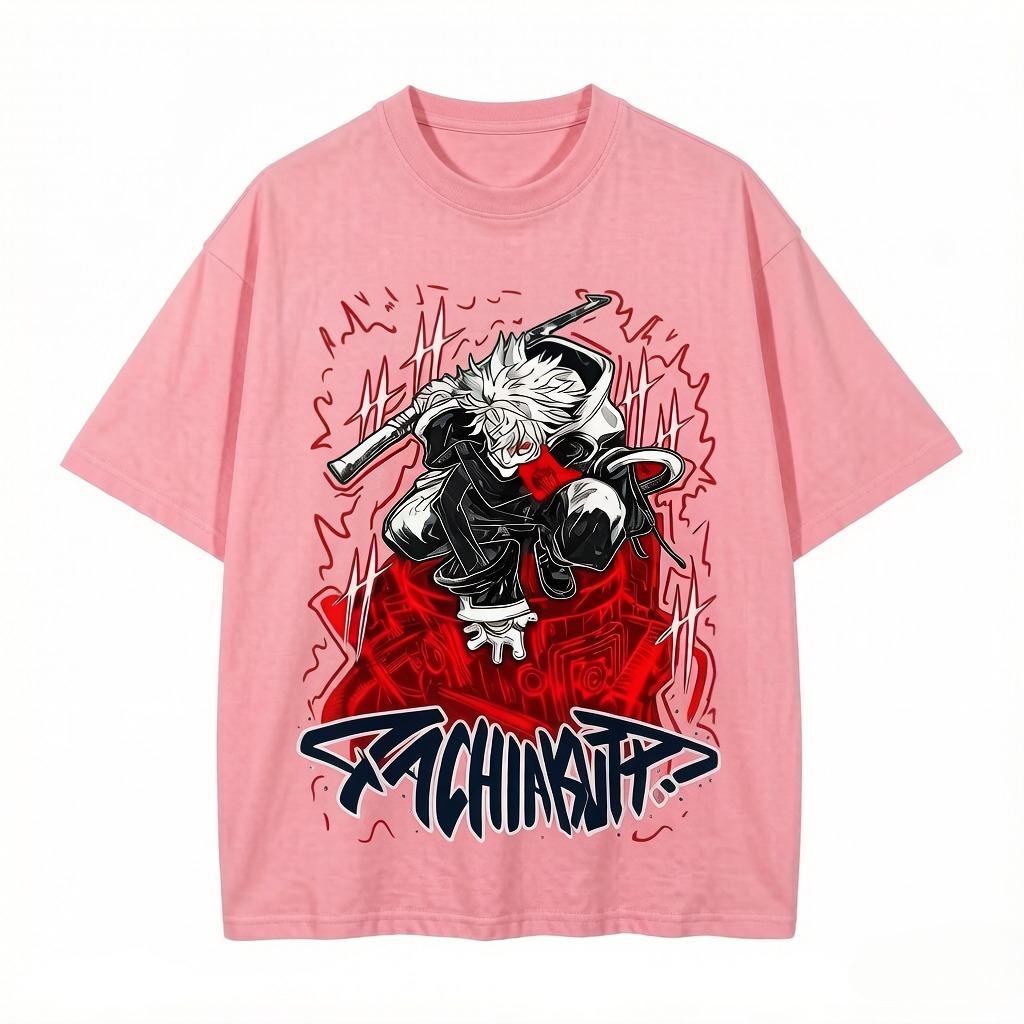 

Anime-style T-shirts Include Streetwear Hip-hop Style Retro T-shirts Short-sleeved Shirts Summer Clothing. 3XL