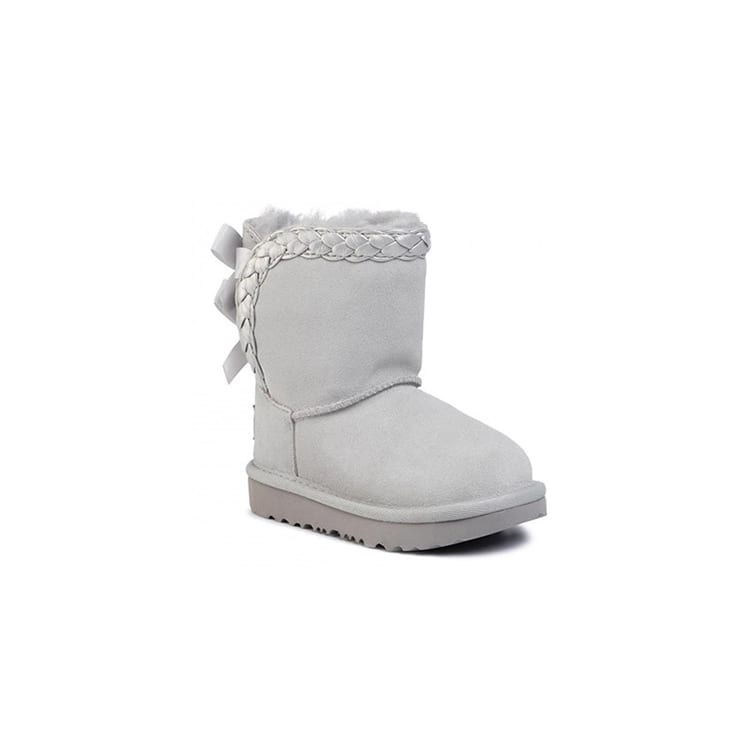 UGG CLASSIC SHORT II Kids' Cotton Boots Children Aged 3 7 Years Old Gray 1103617T-GRV