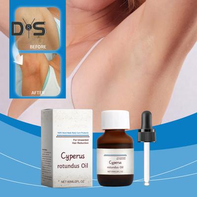 1/2/3 Stück Cyperus Rotundus-Öl zur Haarentfernung, 60 ml, natürliches Cyperus-Öl mit Pipette, reduziert das Körperhaarwachstum, pflegt die Haut, sanft, nicht reizend