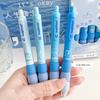 4Pcs/Lot Coffee Bear Press Pen Black Ink 0.5Mm Spliced Sponge Sheath Neuter Pen School Office Supplies Student Writing Tools