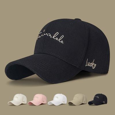 Spring Embroidery Letter Baseball Cap Female Sun Hat Male Sun Visor Hats Fishing Hat Peak Cap