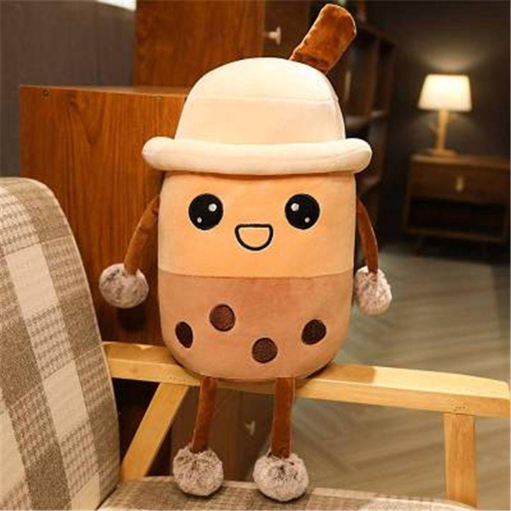 Gifts Pearl MilkTea Plush Toys Boba Cup Pillow Bubble Milk Tea Stuffed Doll Bubble Milk Tea Plushie