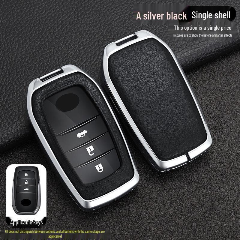 Toyota RAV4 Smart Key Zinc Alloy Leather Protective Case