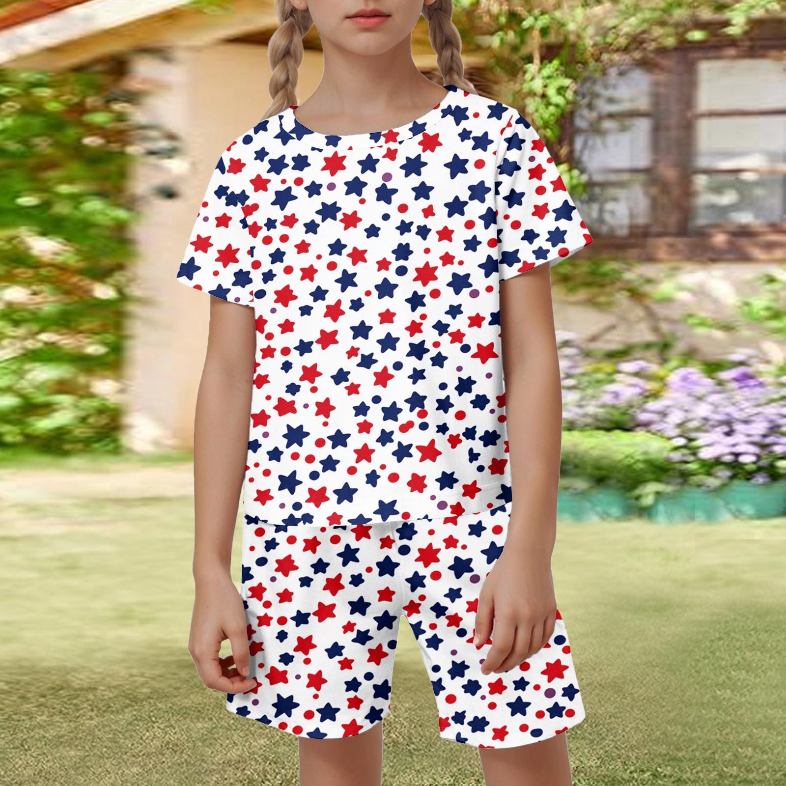 

Детский патриотический наряд - комплект из 2 предметов: короткий рукав и шорты для мальчика и девочки 90 винный