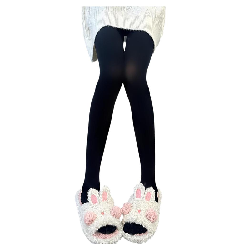 Damen Samt-Romper im japanischen Stil mit schwarzen Strümpfen - Kuschelig für Herbst/Winter, Leicht für Frühling/Sommer