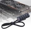 PC Fan Adapter Hub with 5 PWM Connection Splitter Port for Multiple Cooling Fan Control Adjustable