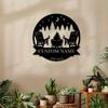 Vintage Metal Campfire Wall Art Indoor Outdoor Rustic Farmhouse Porch Decor