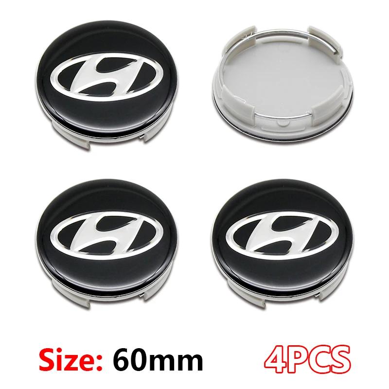 

4Pcs 60mm 65 Car Wheel Center Caps Logo Emblem Rims Cover Hub Caps Accessories For Hyundai Tucson Solaris I10 I20 I30 IX20 IX35
