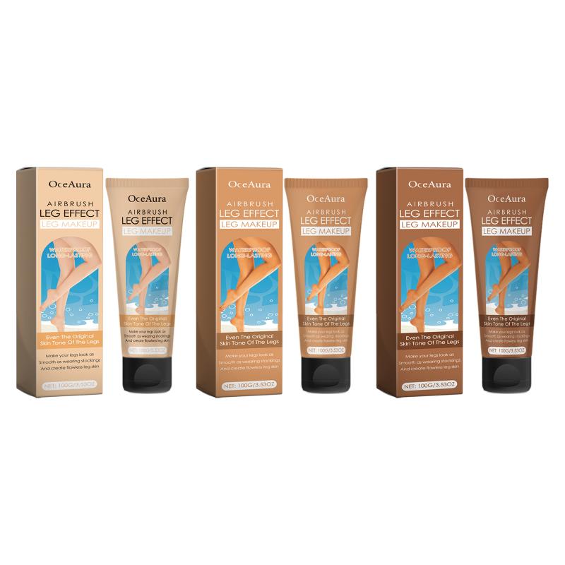 Oceaura Gleichmäßiger Hautton Körper-Foundation Beine Dunkler Machen Make-up Lotion Wasserdichte Körperbräunungscreme Medium Bronze Bein Make-up