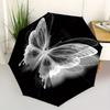 1pc Butterfly Print Automatic Umbrella - 8-Rib Foldable Design, Outdoor Adventures, and Family Celebrations yy250829032