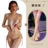 Sexy Dessous Retro Bauchtasche Bestickte Schnürung Verführung Damen Uniform Set Flirt Lingerie