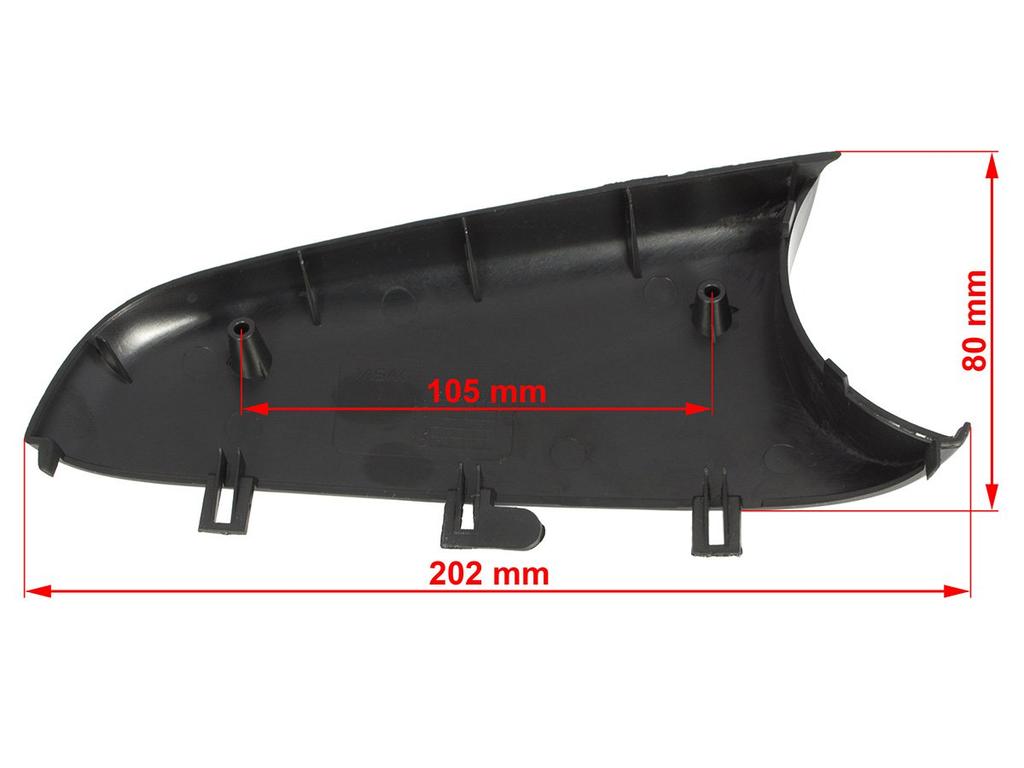 VW Caddy III 04-12 UNTERE linke Spiegelkappe
