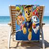 1pc Paw Paw4 Beach Towel, Beach and Seaside Swimming Pool Equipment, Fashion Pattern, Rectangular, Travel Essentials