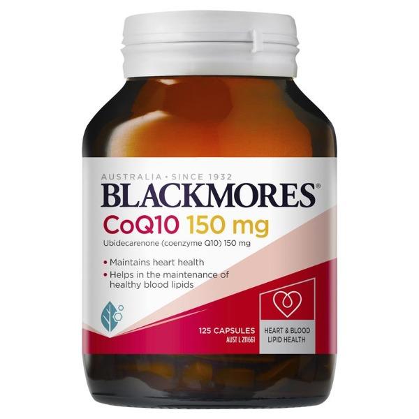 BLACKMORES CoQ10 150mg 125 Capsules Exclusive Size