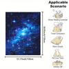 Dreamy for Galaxy, Starry Night Sky Flannel Throw Blanket - Soft, Reversible & Machine Washable for Bed, Sofa, Camping Cozy