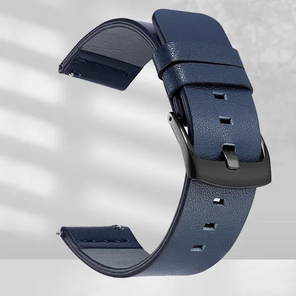 20mm 22mm Watch band Quick release Leather Strap for Samsung Galaxy Watch 3 Active2 40 44mm huawei watch gt 2 WatchBand 18 24mm