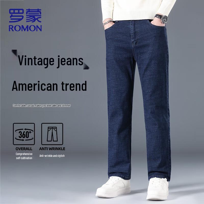 

ROMON Мужские повседневные джинсы прямого кроя 40