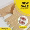 60/66pcs Stand Nail Display Transparent Double Adhesive Tape False Nails Glue Stickers Acrylic Practice Showing Bar Art Tools
