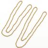 QIAOREN 11845 Minimalist Chunky Gold Bead Chain Choker 18K Gold Stainless Steel Sleek Polished Everyday Wear Layering Jewelry