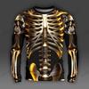 2026 Nieuw Schedel Mannen Grafisch Skelet Lange Mouwen T-shirt Halloween 3D Print T-shirt Mannen Vrouwen Mode Hip Hop Harajuku Tops T-shirts