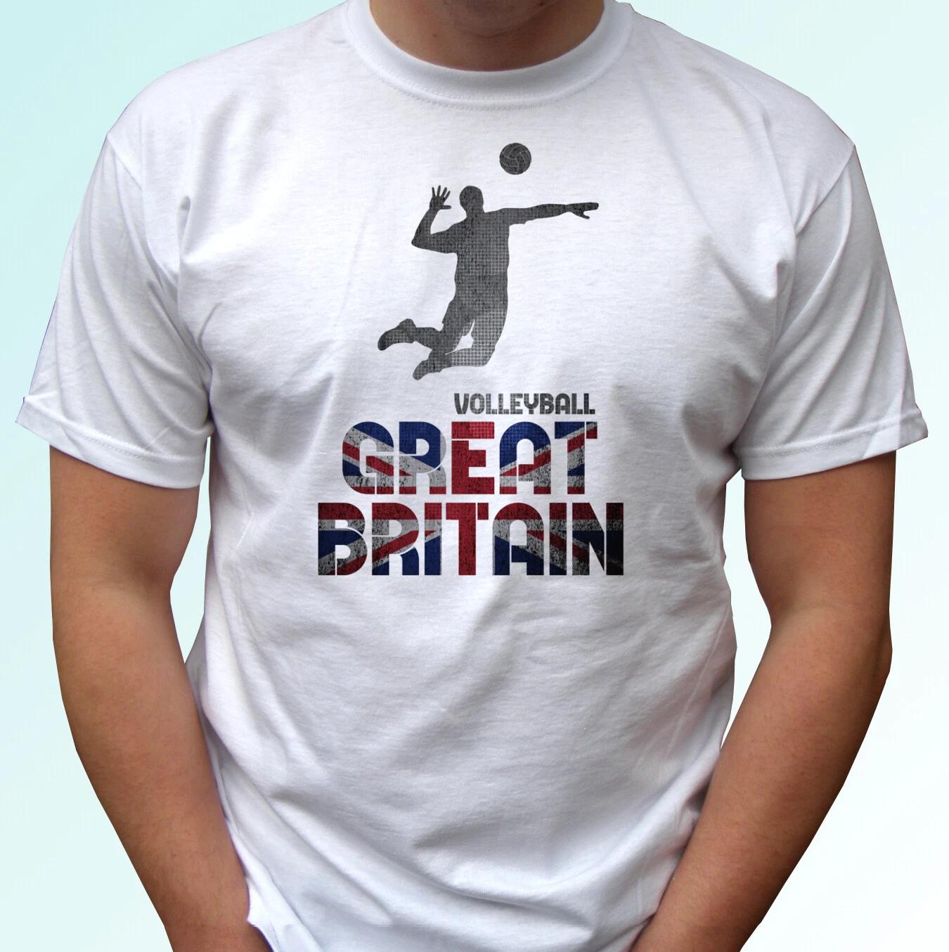 

Great Britain volleyball kids boys T-Shirt flag top sport gift tee s s kids sizes 100