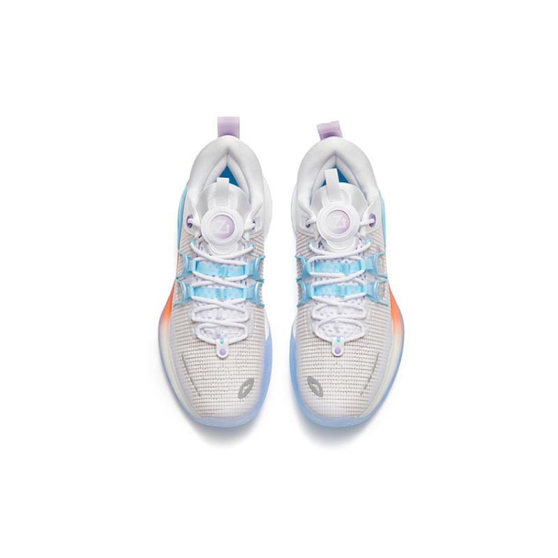 ANTA Basketball Shoes Men's Low top Purple White Sneakers 112311105-1