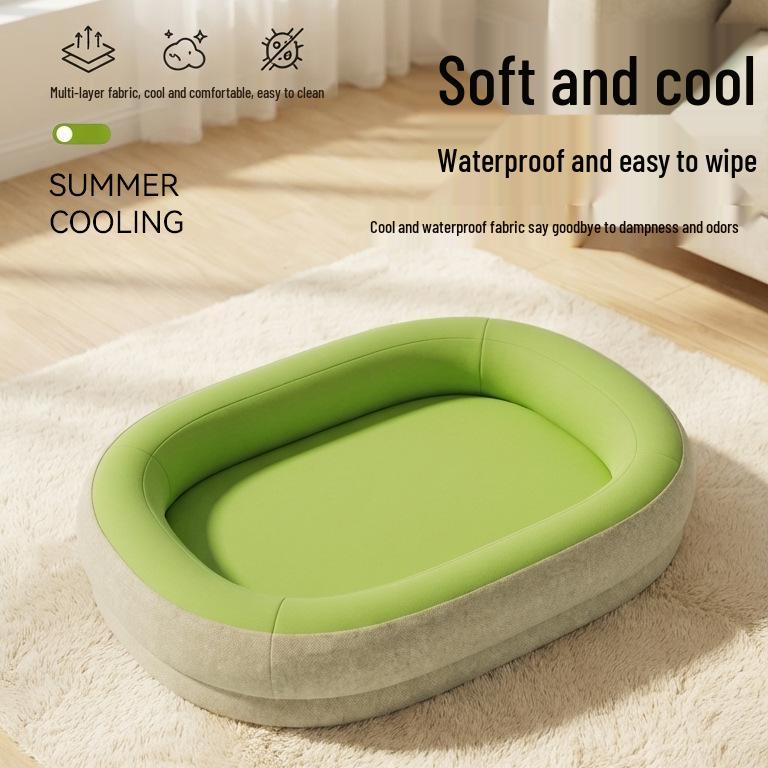All-Season Waterproof Dog House Mat - Washable & Tear-Resistant Bed for Medium/Small Dogs