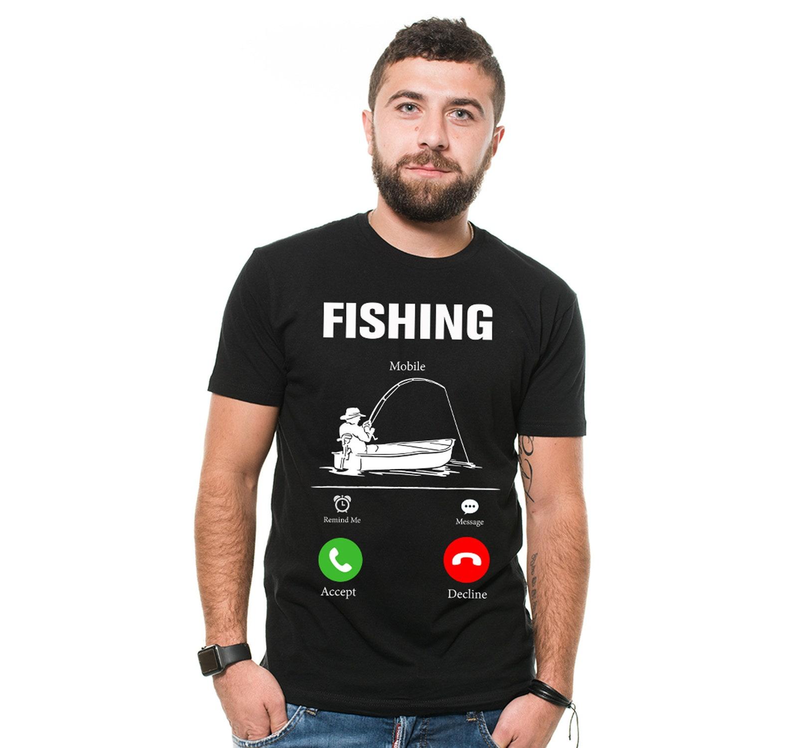 Fishing Calling T-Shirt: Fisherman Dad Gift 2XL