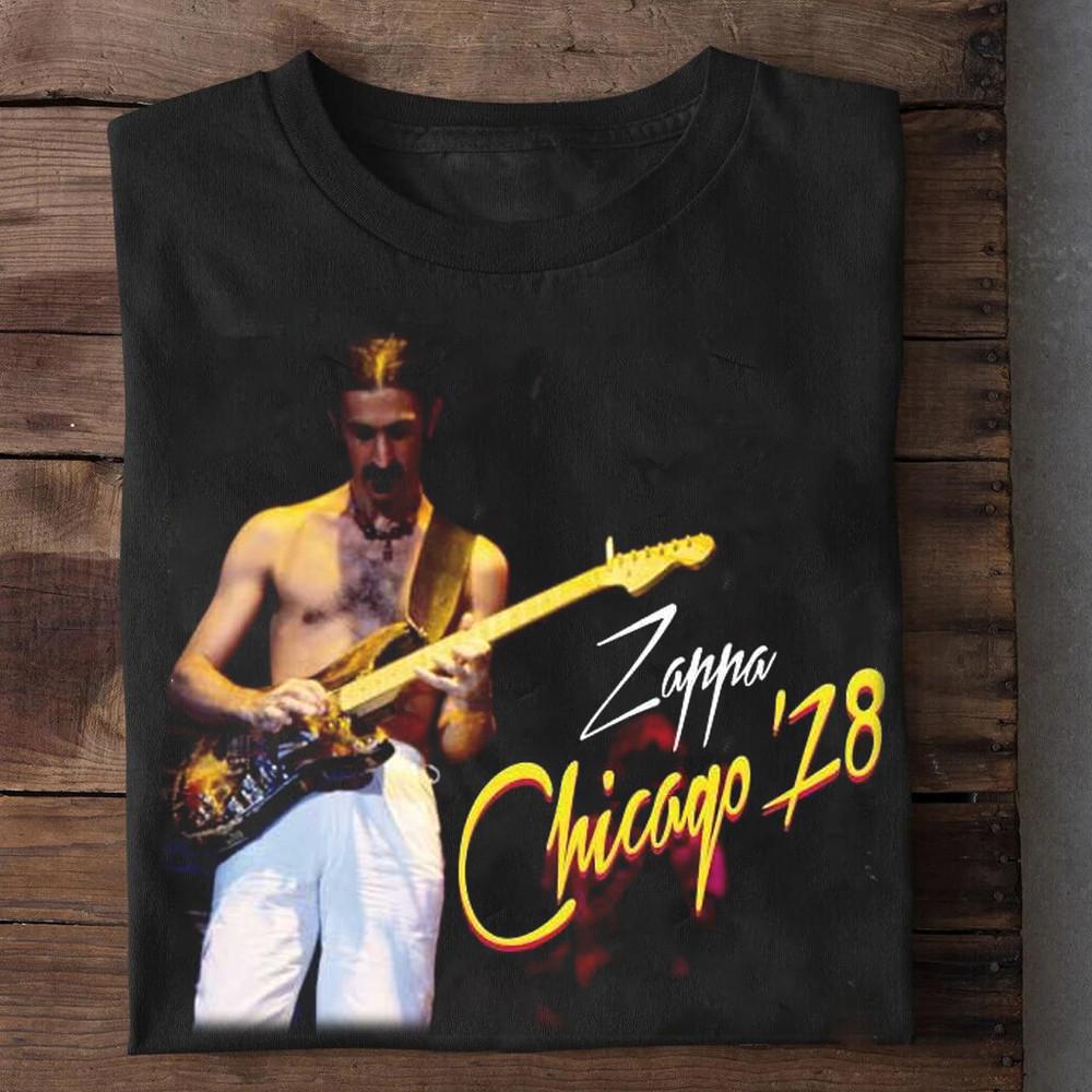 

Chicago #03978 Frank Zappa Gift For Fan Short Sleeve Black All Size Shirt Unisex T-Shirt M