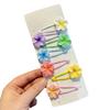 4Pcs Girl Hairpins Flower Decor Base BB Clip Base Design Hair Clips Smooth Surface Versatile Hair Accessory