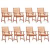 Day and Night - Day and Night Garden Dining Chairs 8 Pcs Solid Acacia Wood