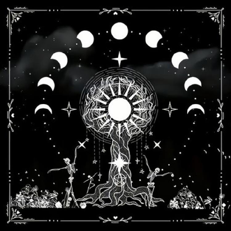 Astrologie Tarots Stoff Quadrate Pendel Divination Altar Tischdecke Brett für Tarots und Kartenspiele