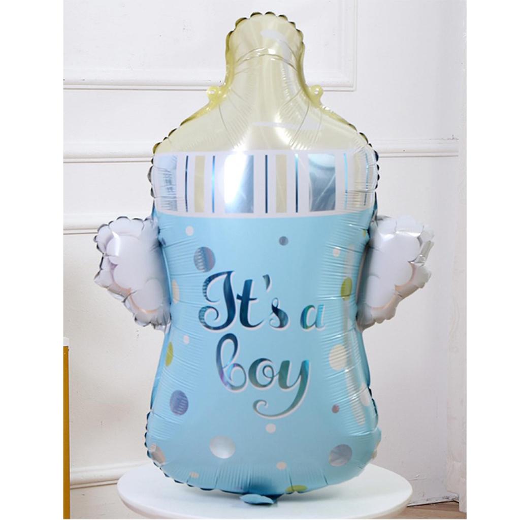 8pcs/set Mini Boy Girl Baby Bottle Aluminum Film Balloon 100 Days Baby Shower Ballons Birthday Gender Reveal Party Decoration