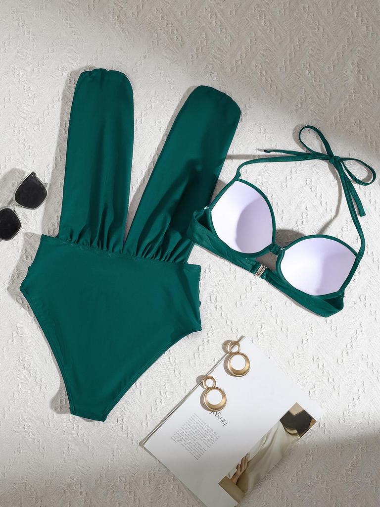 2025 Sexy High-Waisted Push-Up Bikini Set for Women