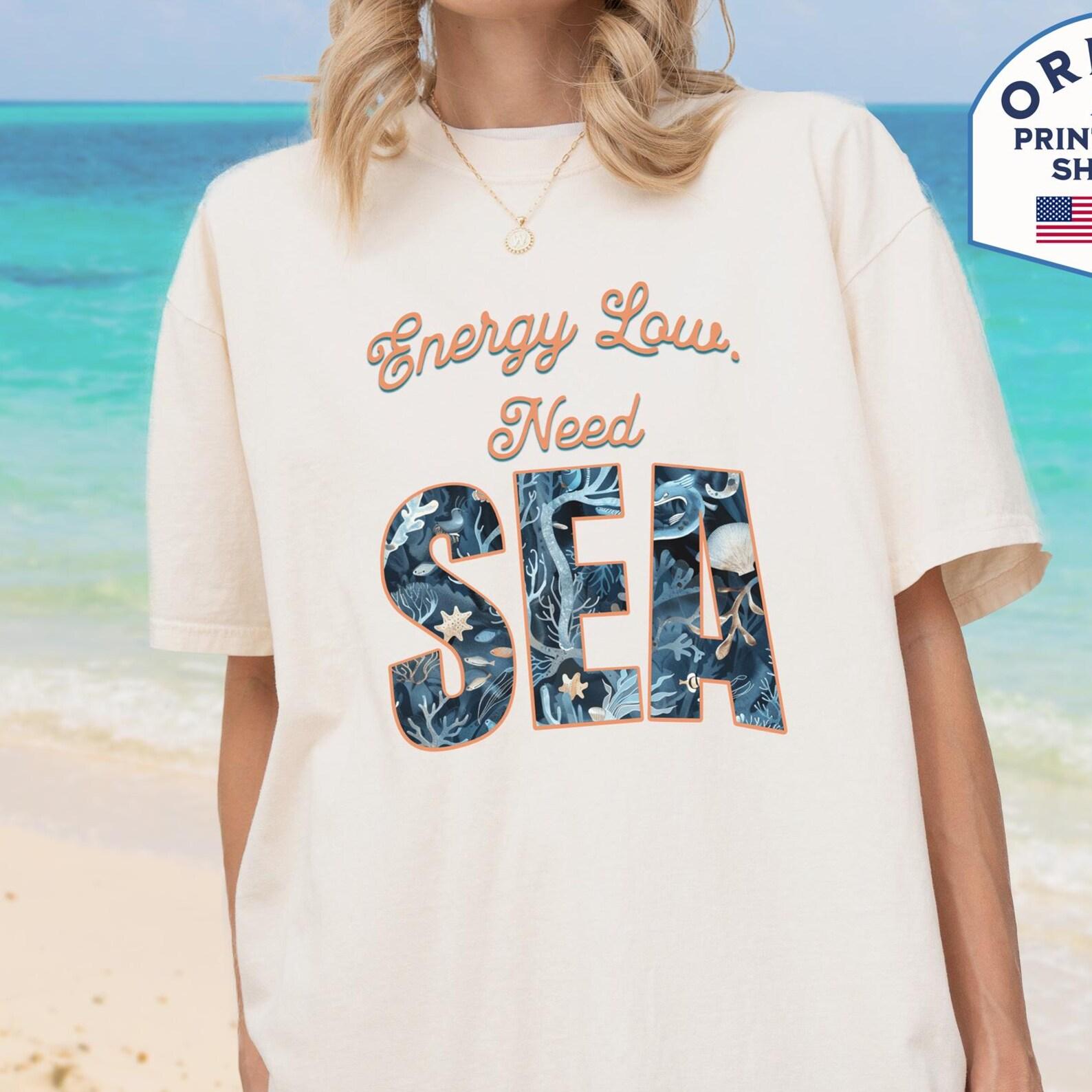 Ocean Shirt, Comfort Colors Sea Life Tee, Beach Apparel 4XL