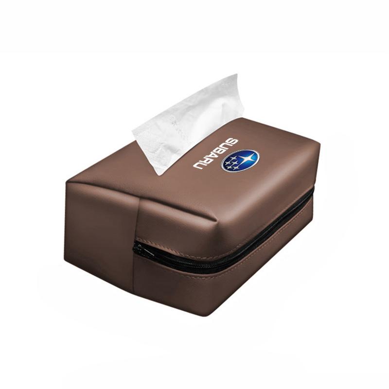 Car Tissue Box Sun Visor Seat Back Paper Towel Storage Bag For Subaru STI Impreza Forester Legacy Outback WRX BRZ XV Crosstrek Y16
