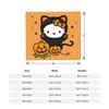 Hello Kitty Halloween Blanket Fleece Spring Autumn Pumpkins  Multifunction Warm Throw Blanket for Sofa Office Bedspreads