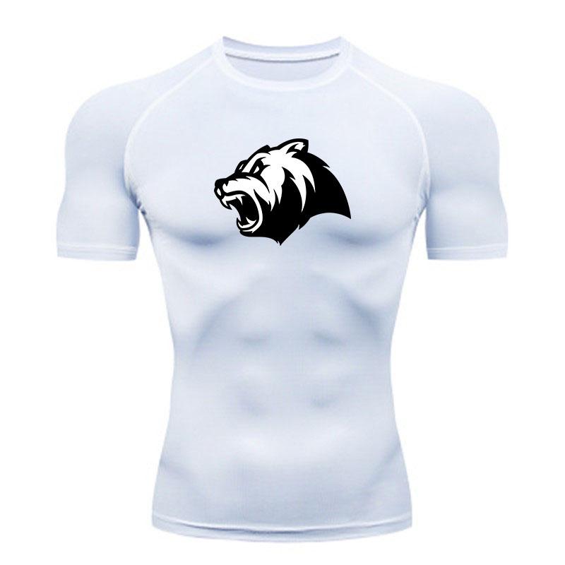 Men's Quick Dry Compression Athletic T-Shirt Roaring Wild Be