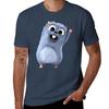 T-shirt Cartoon Felice Grizzy e Lemmings Stampa Estiva Manica Corta